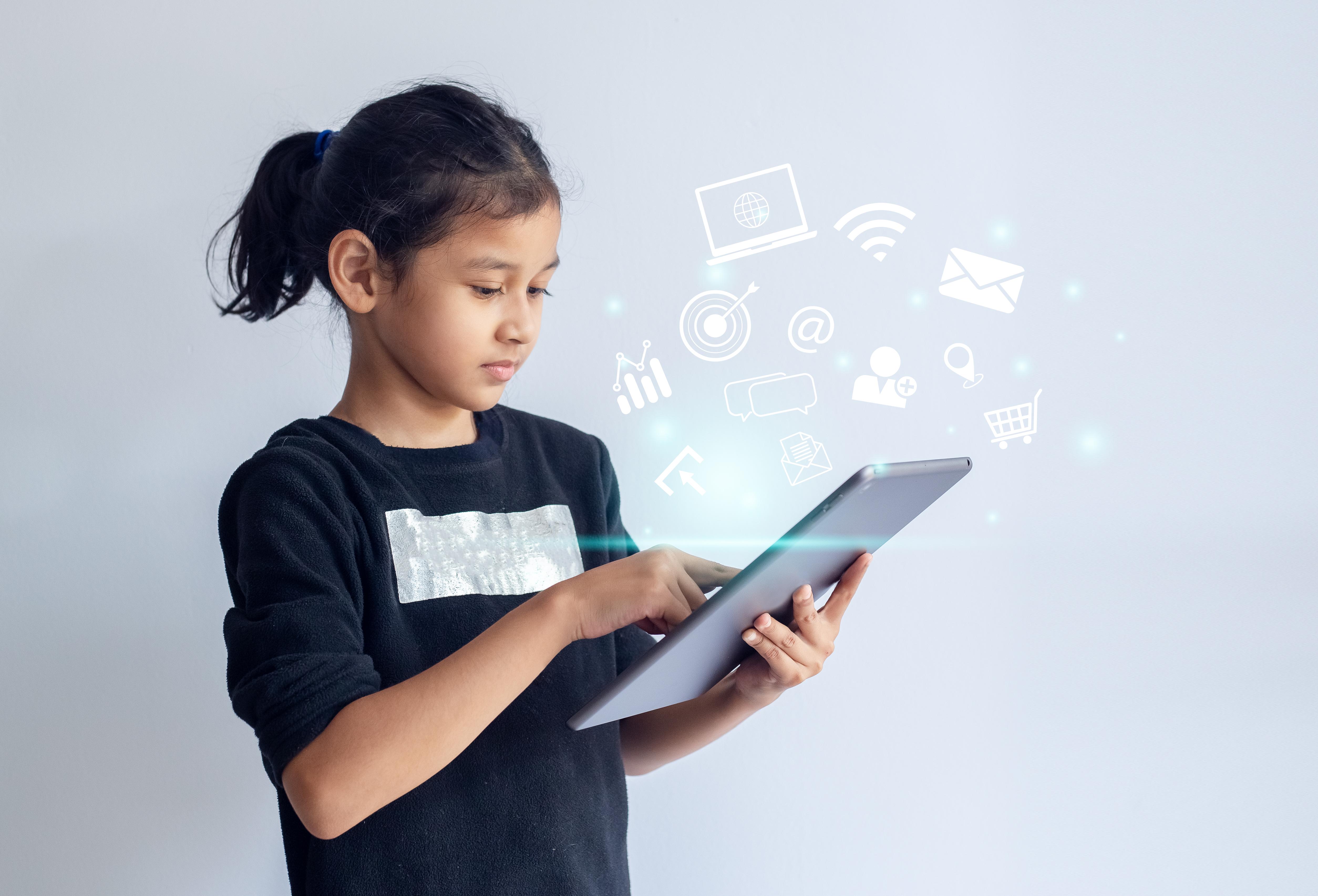 asian-child-girl-using-tablet-notification-social-multimedia-icons-internet-connection-application-digital-network-marketing-online-communication